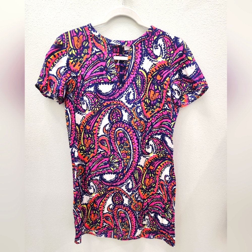 Alice & Trixie Paisley Shift Dress, size Small, EUC